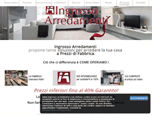 Tablet Screenshot of ingrosso-arredamenti.com